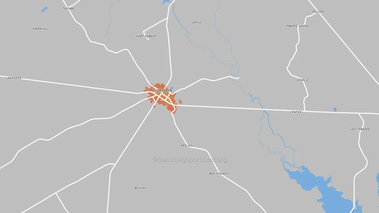 Bike Grade map of 76642, TX