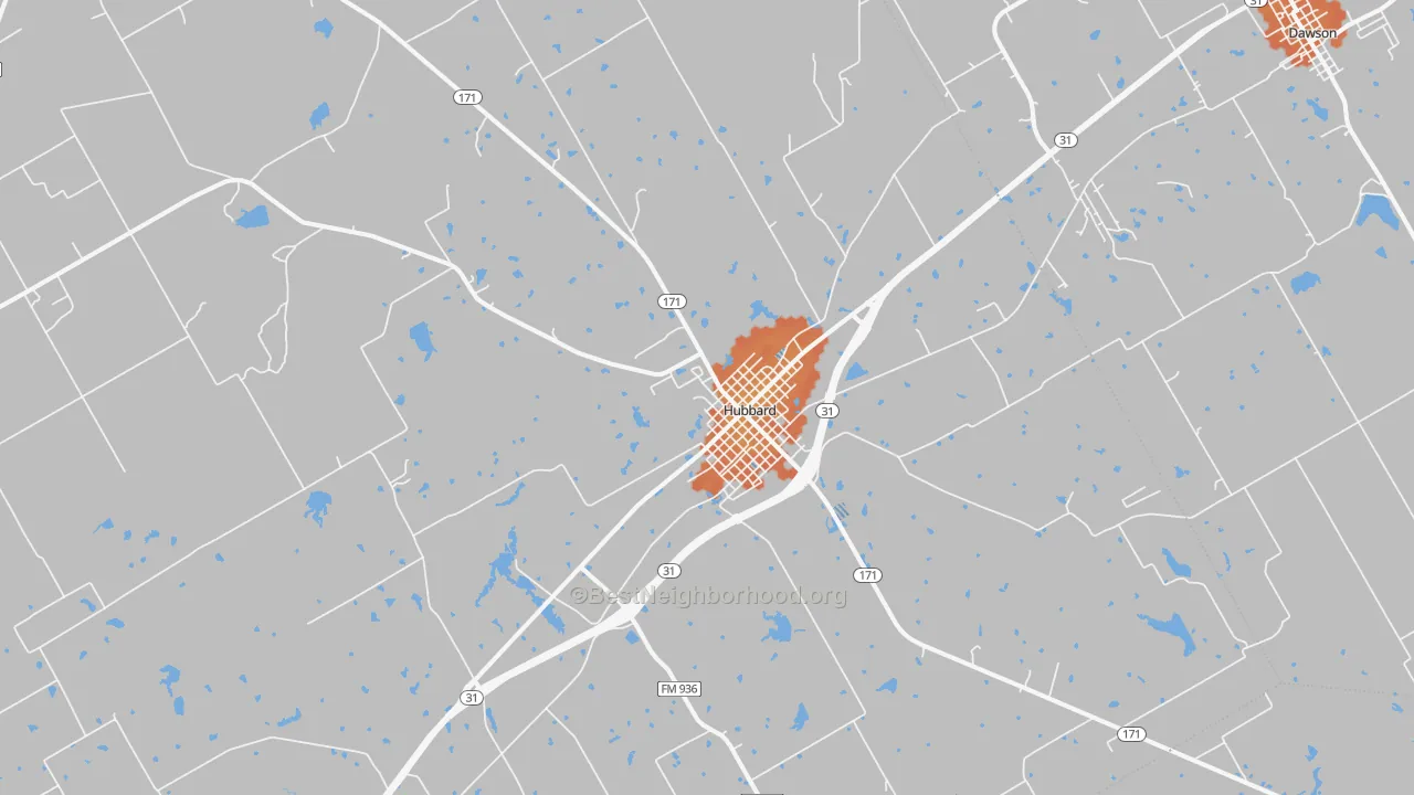 Bike Grade map of 76648, TX