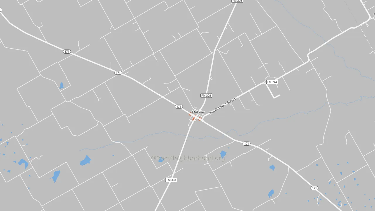 Bike Grade map of 76660, TX