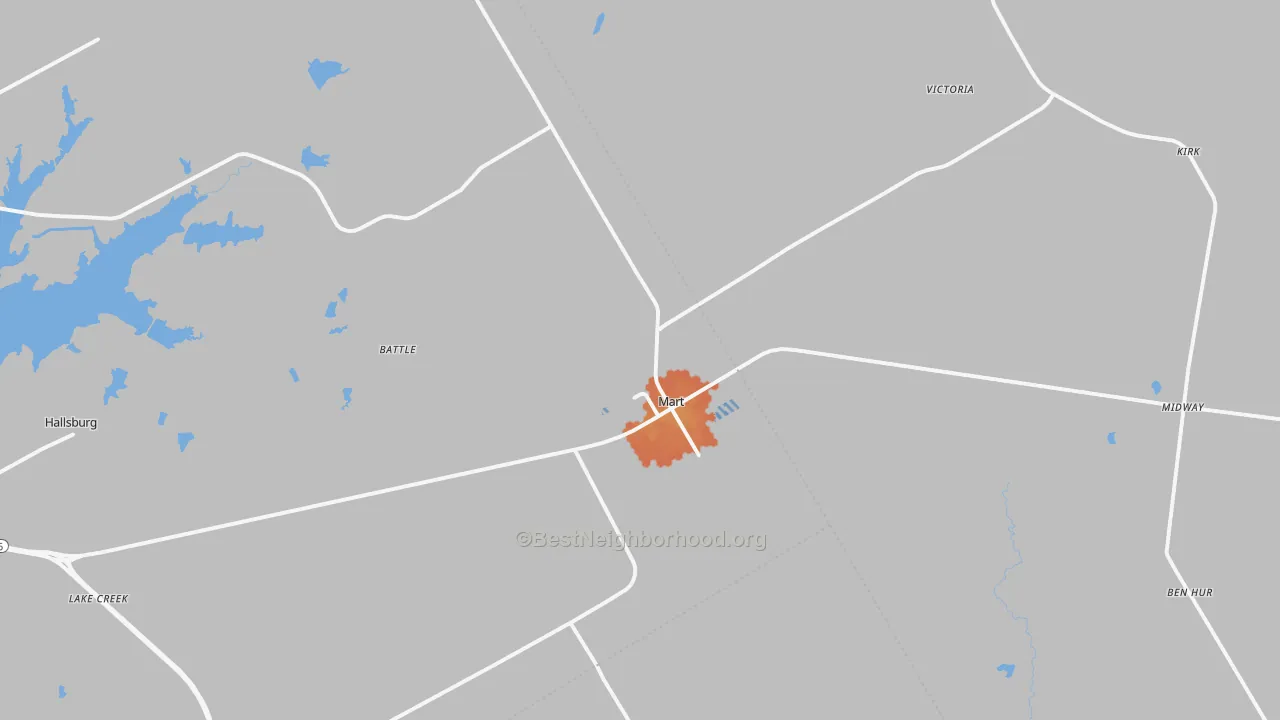 Bike Grade map of 76664, TX