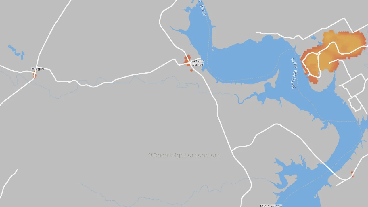 Bike Grade map of 76671, TX