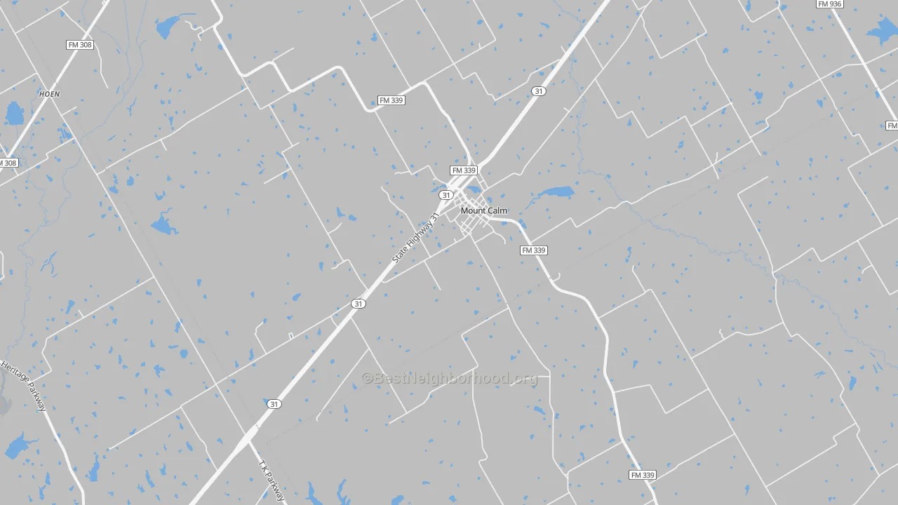 Bike Grade map of 76673, TX
