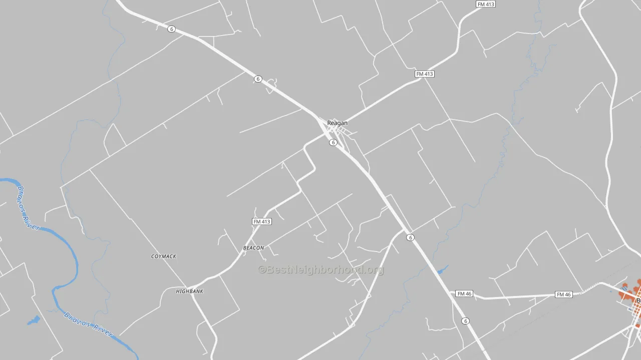 Bike Grade map of 76680, TX