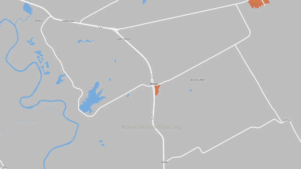 Bike Grade map of 76682, TX