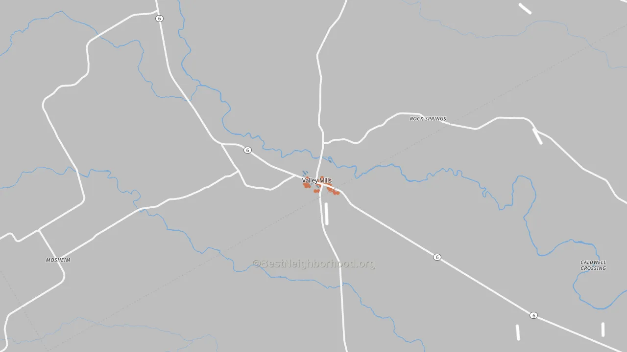 Bike Grade map of 76689, TX