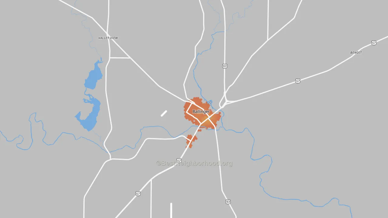 Bike Grade map of 76821, TX