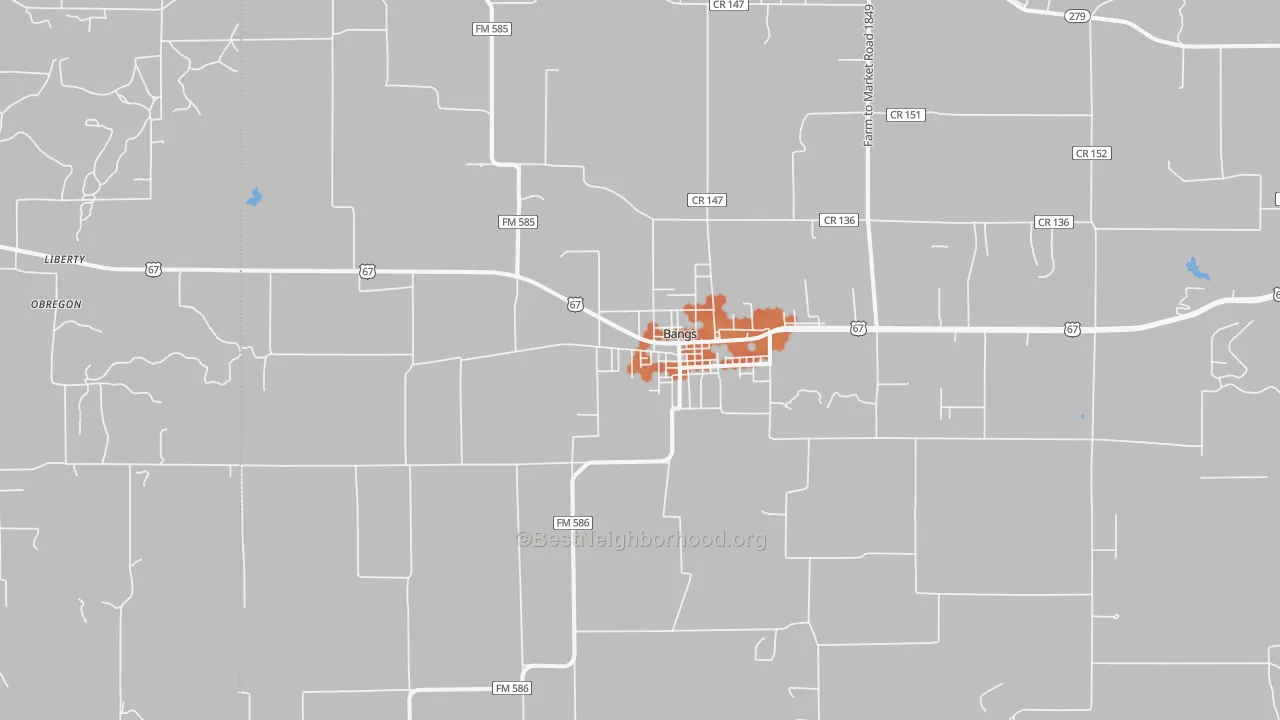 Bike Grade map of 76823, TX