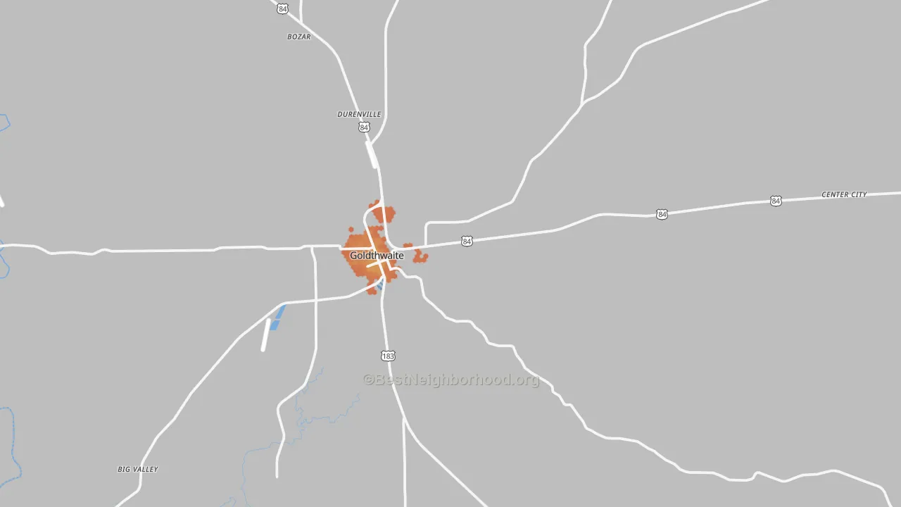 Bike Grade map of 76844, TX