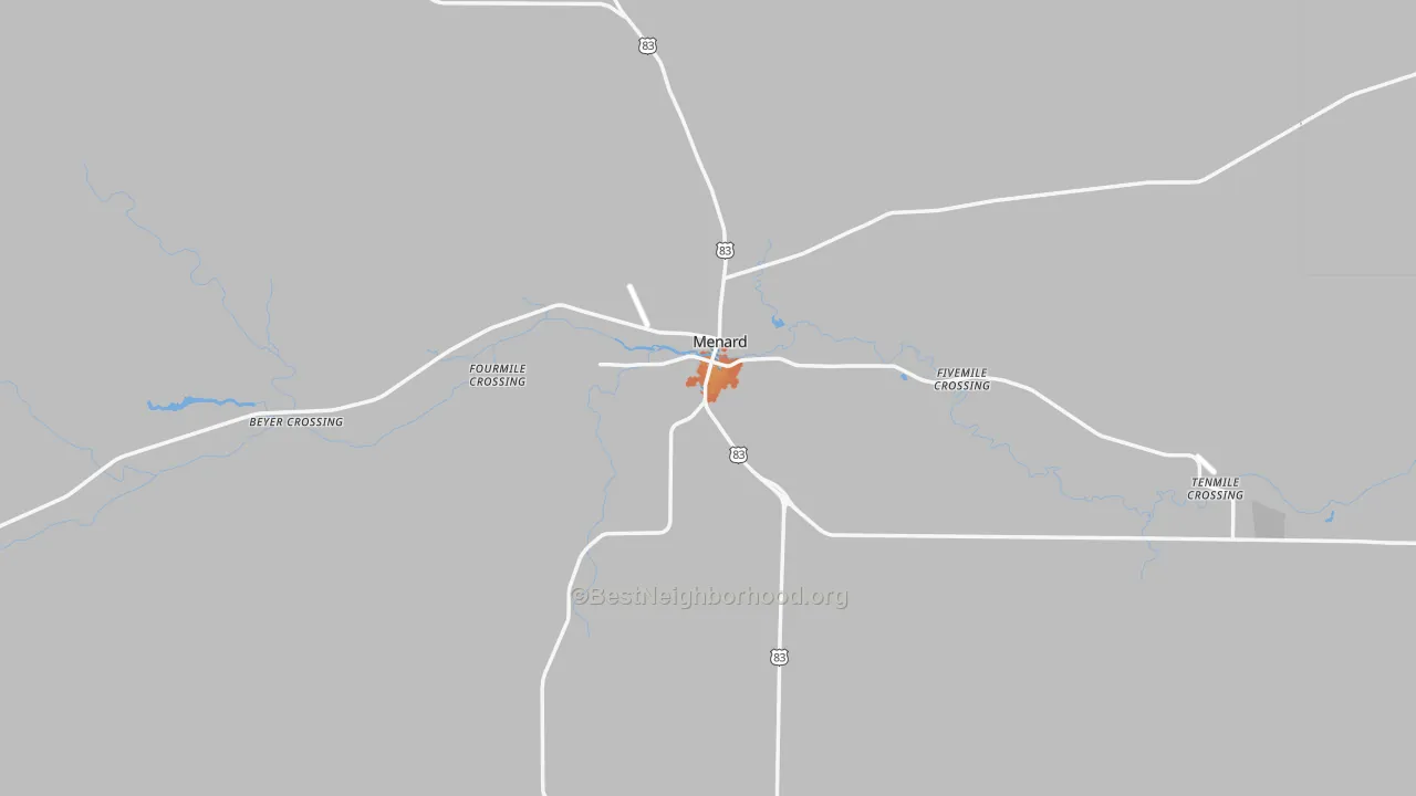 Bike Grade map of 76859, TX