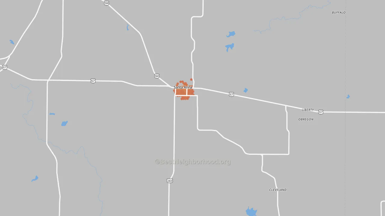 Bike Grade map of 76878, TX