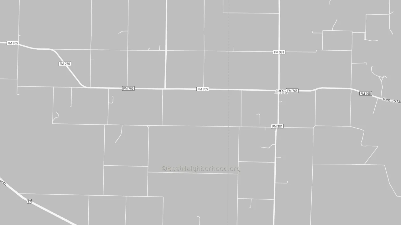 Bike Grade map of 76937, TX