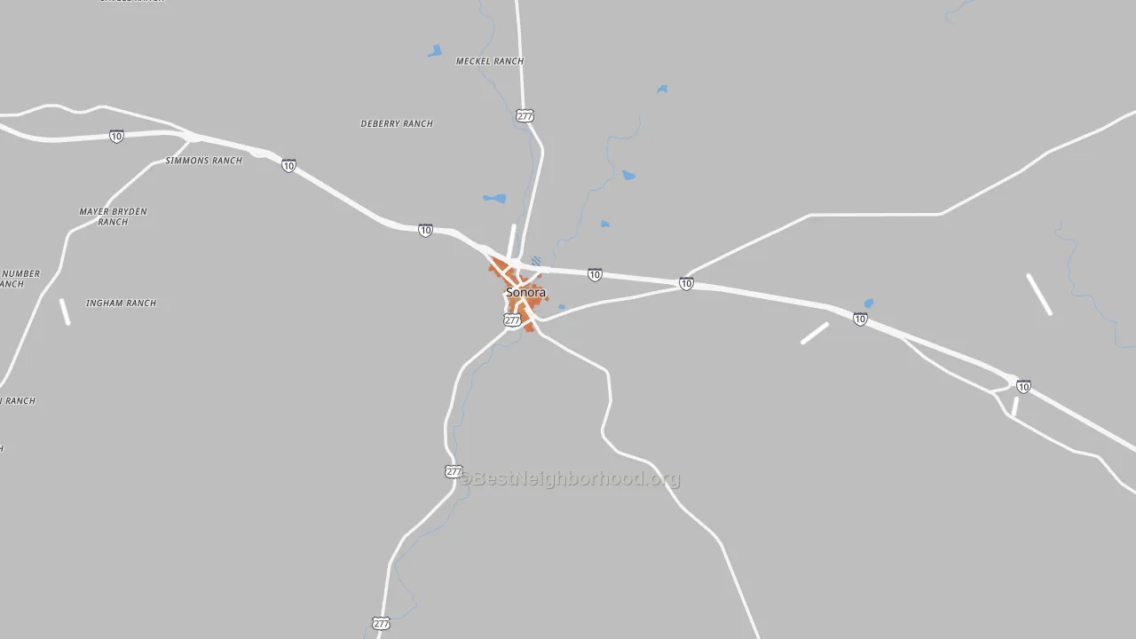 Bike Grade map of 76950, TX