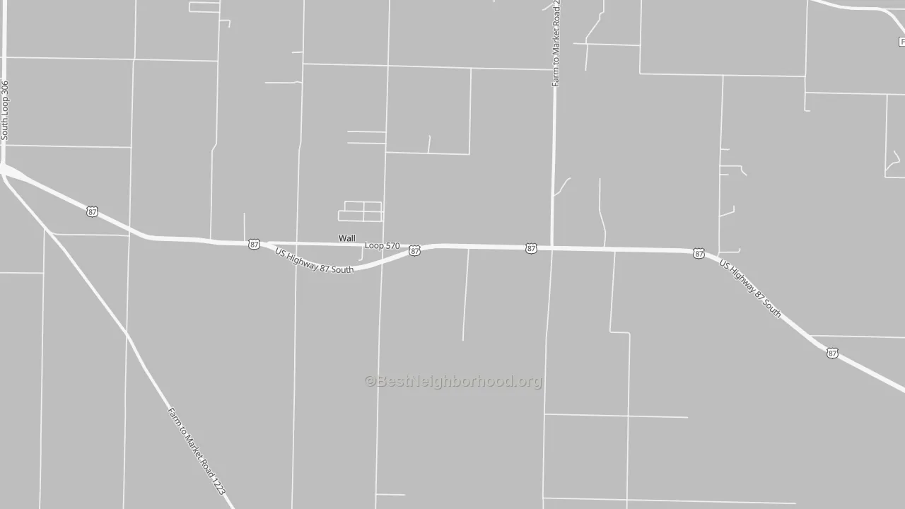 Bike Grade map of 76957, TX