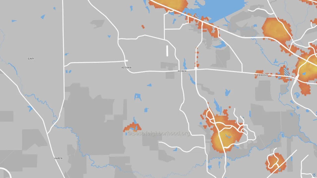Bike Grade map of 77316, TX