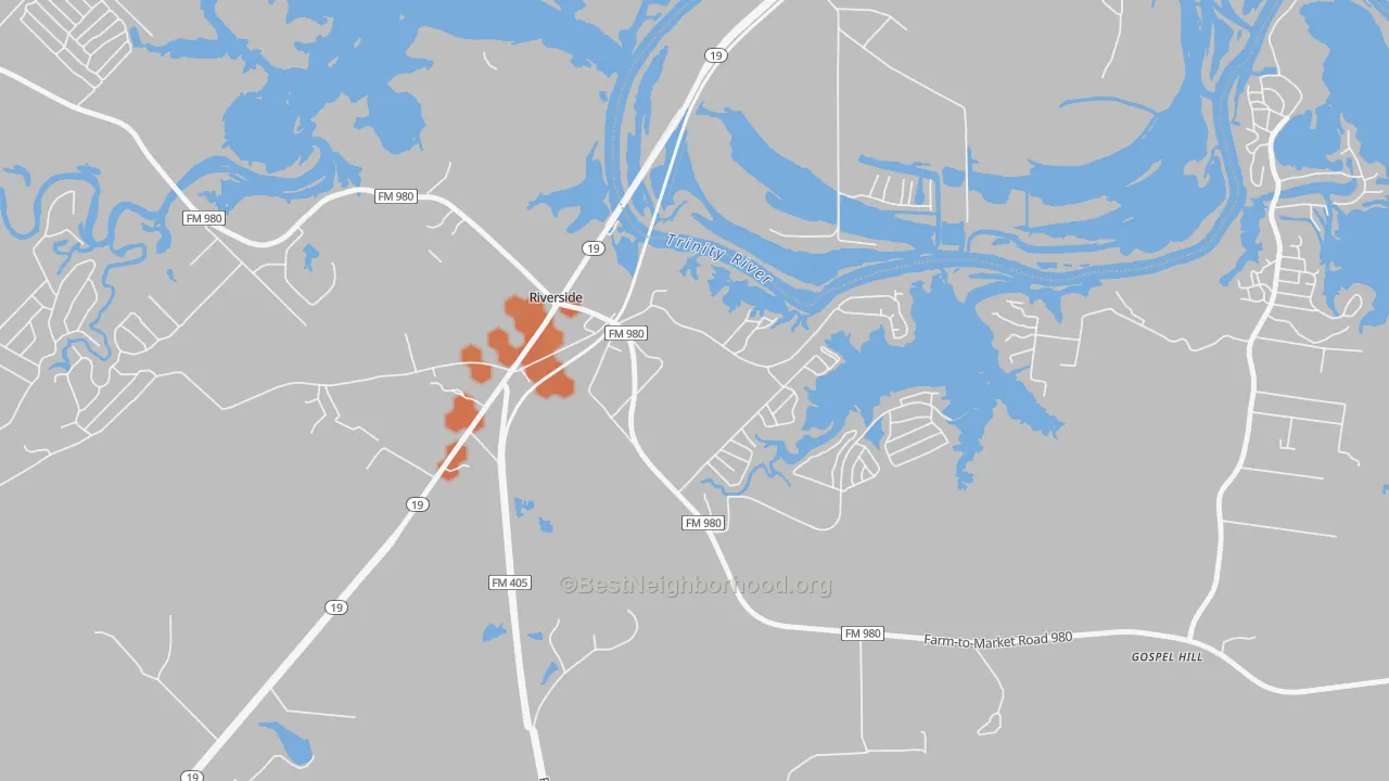 Bike Grade map of 77367, TX