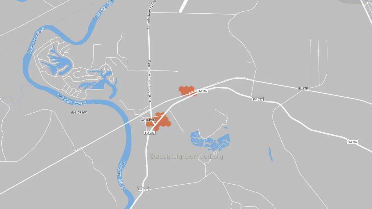 Bike Grade map of 77368, TX