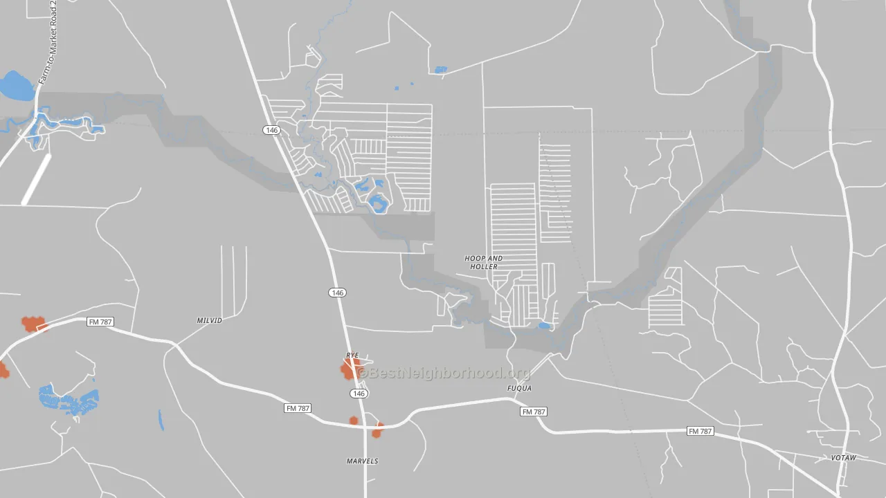 Bike Grade map of 77369, TX