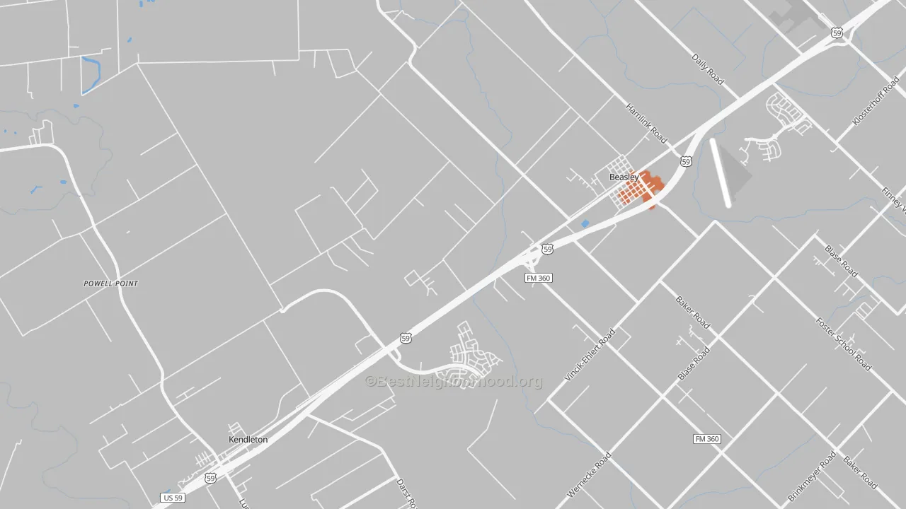 Bike Grade map of 77417, TX