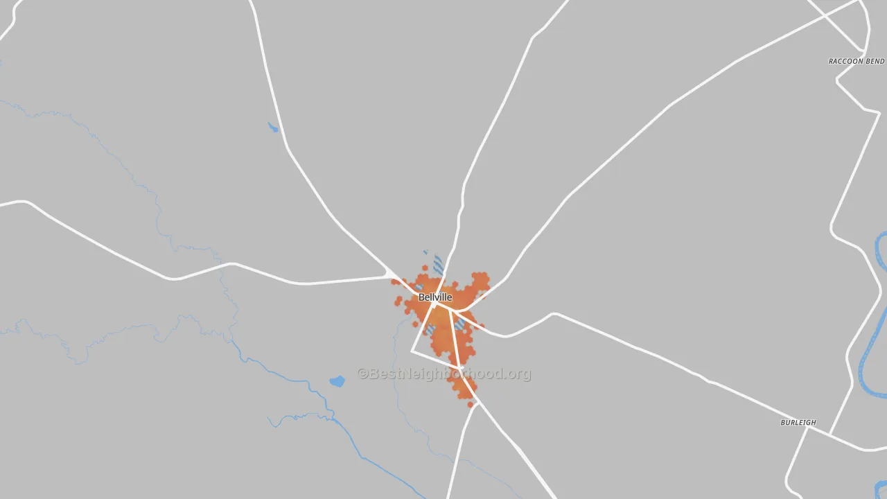 Bike Grade map of 77418, TX