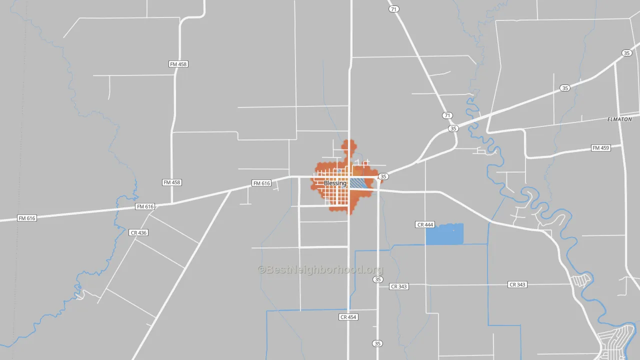 Bike Grade map of 77419, TX