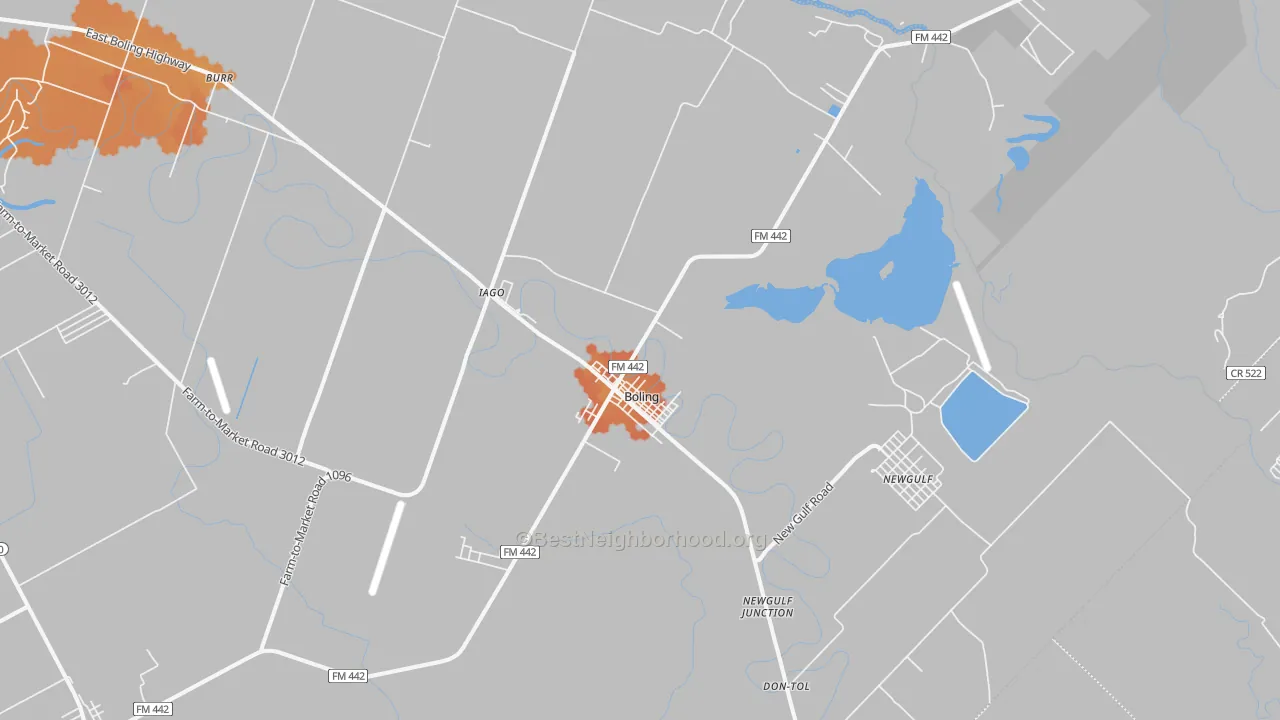 Bike Grade map of 77420, TX