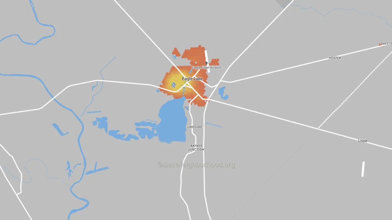 Bike Grade map of 77434, TX
