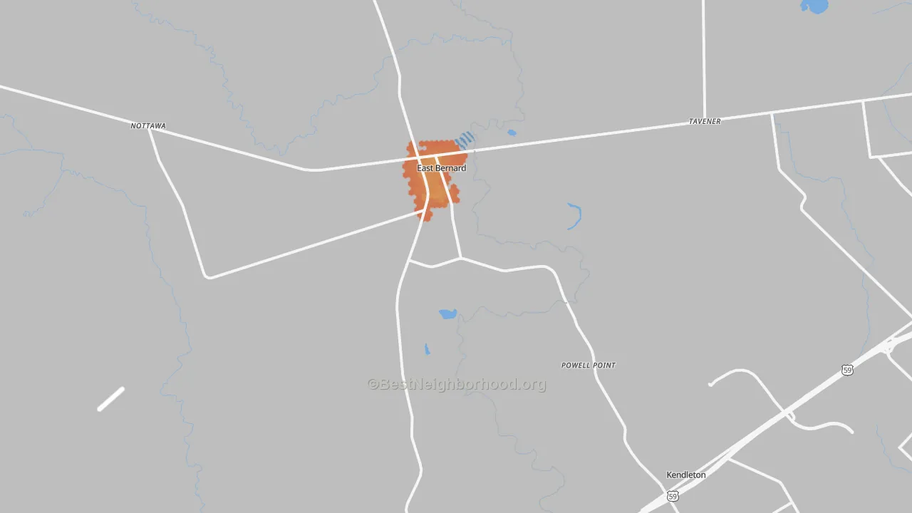 Bike Grade map of 77435, TX