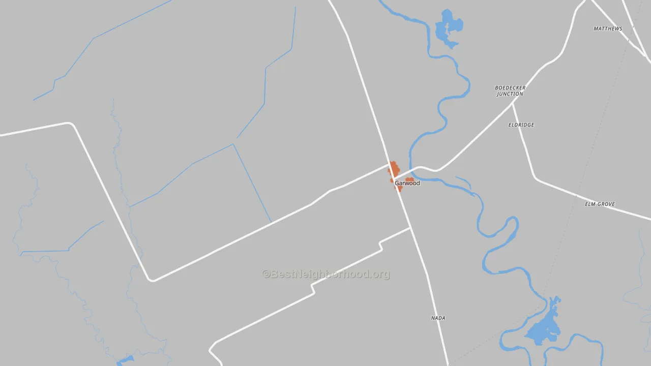 Bike Grade map of 77442, TX