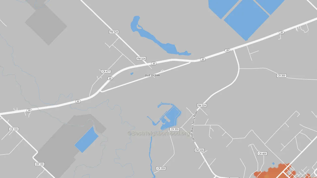 Bike Grade map of 77463, TX