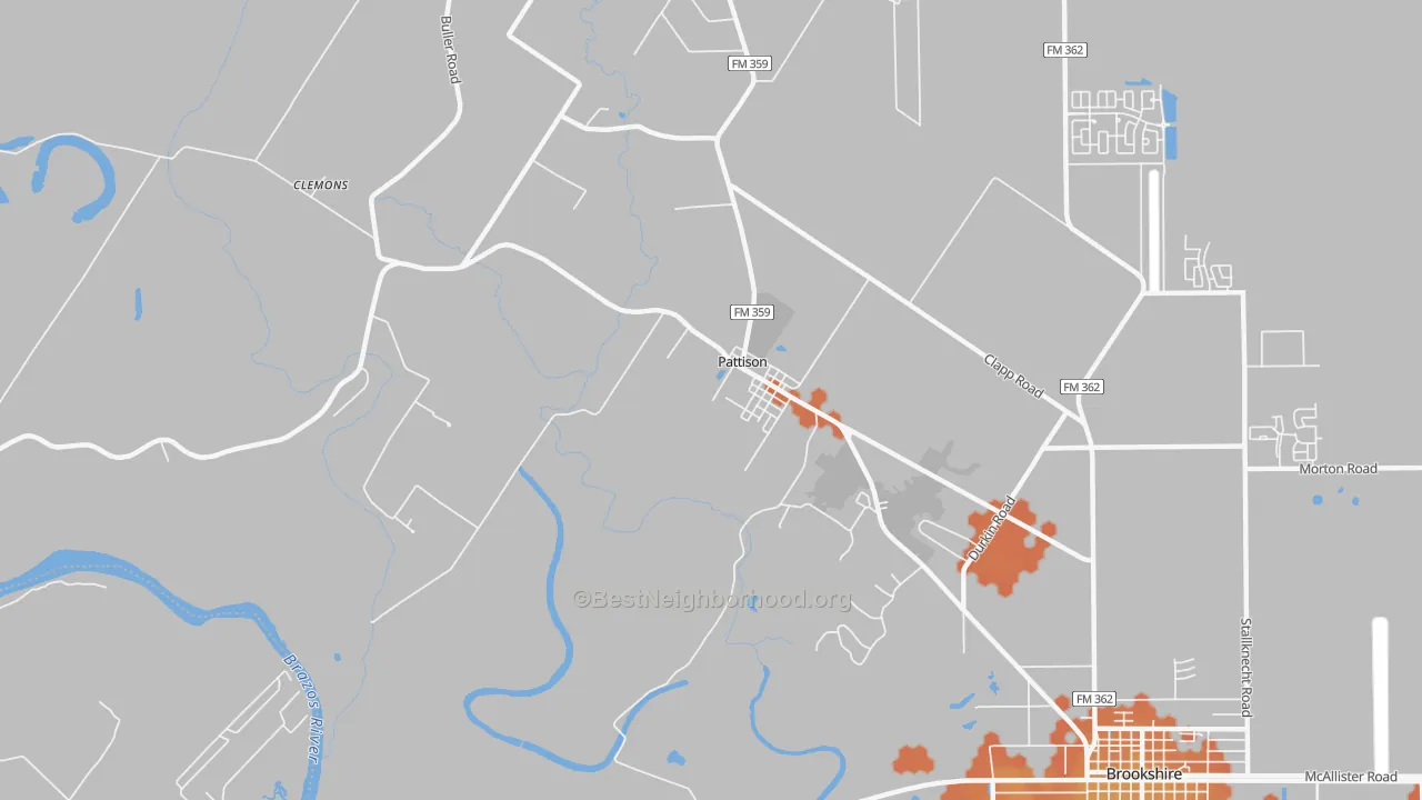 Bike Grade map of 77466, TX