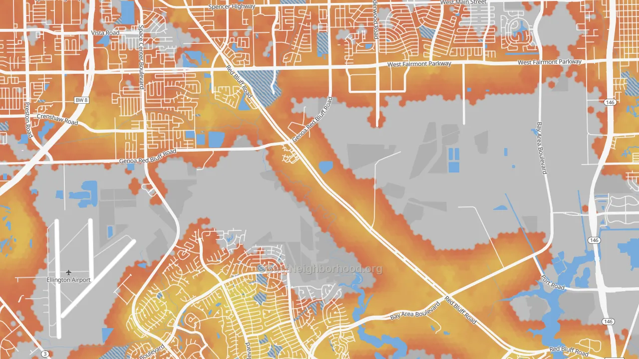 Bike Grade map of 77507, TX