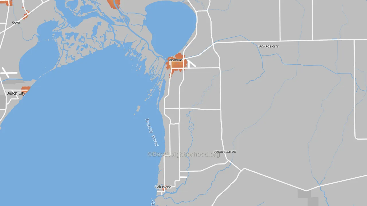 Bike Grade map of 77514, TX