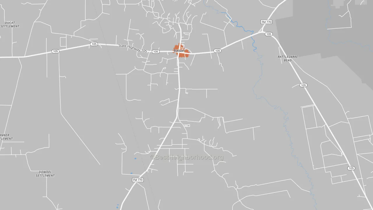 Bike Grade map of 77519, TX