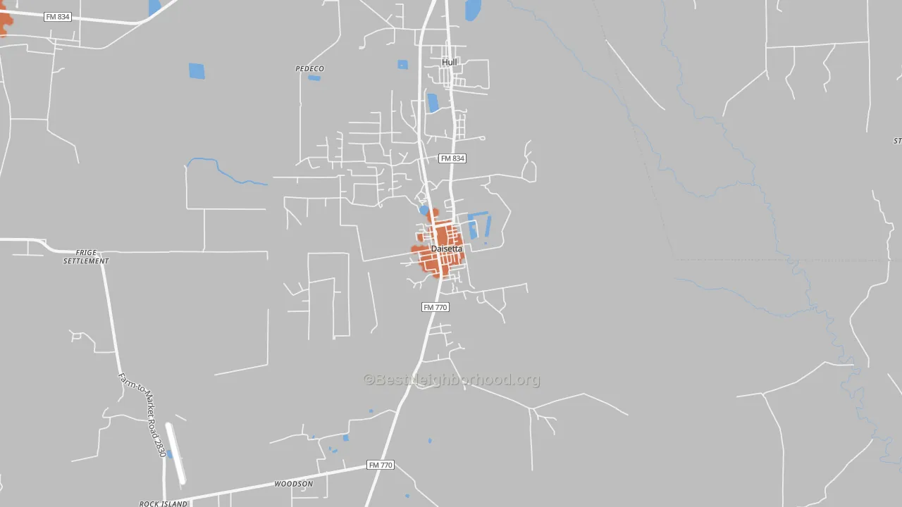 Bike Grade map of 77533, TX