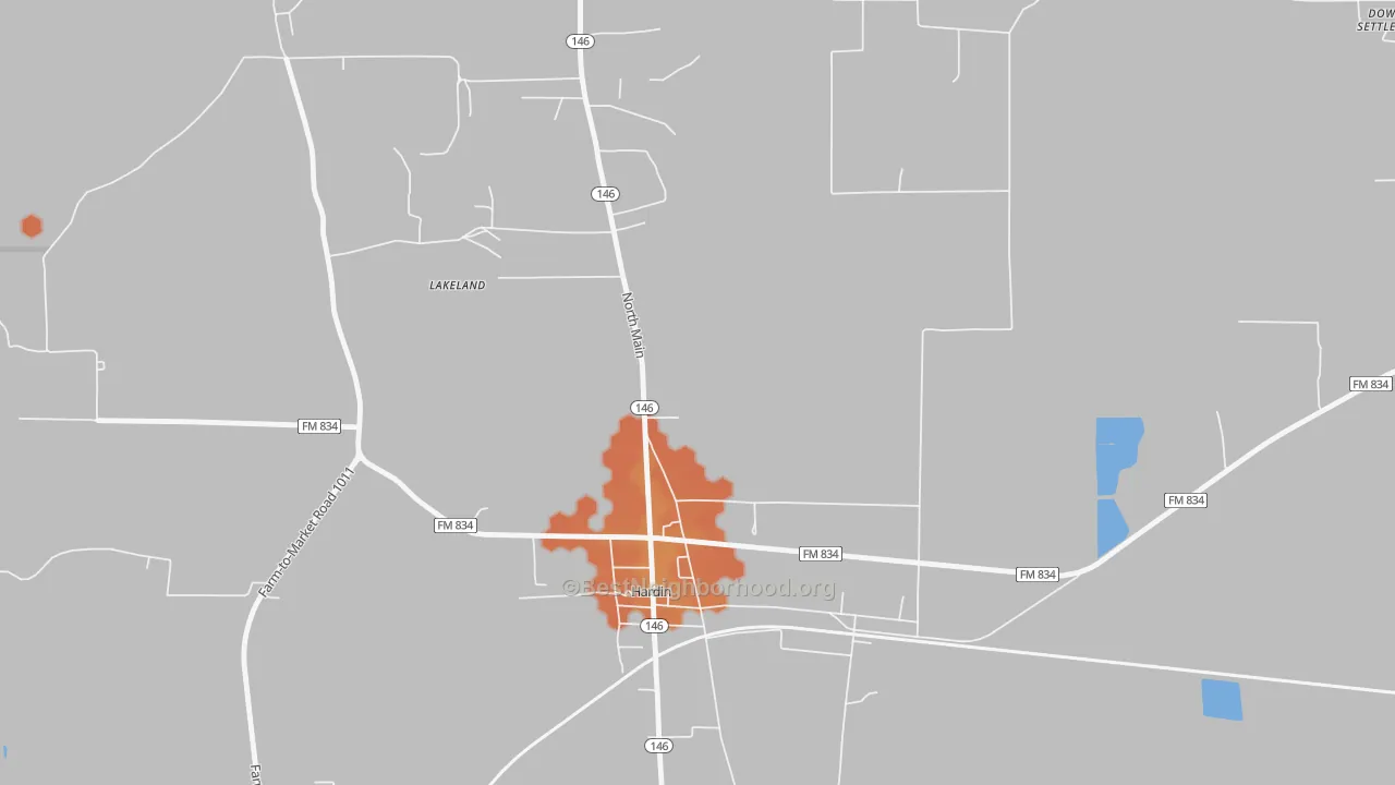 Bike Grade map of 77561, TX