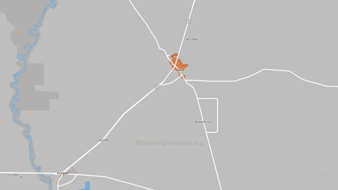 Bike Grade map of 77612, TX