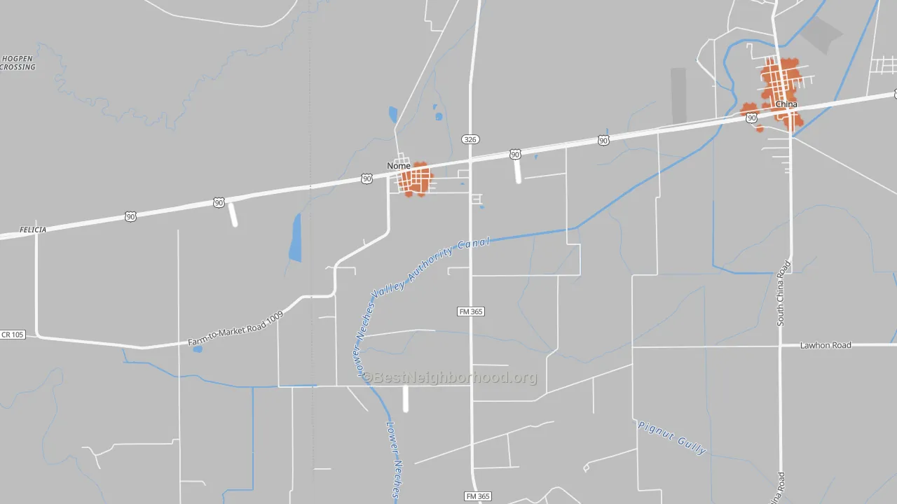 Bike Grade map of 77629, TX