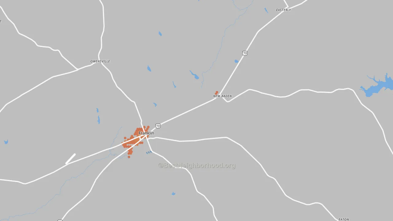 Bike Grade map of 77856, TX