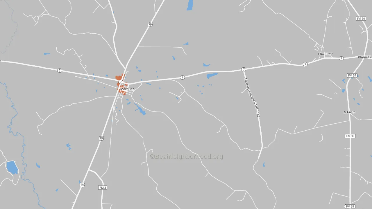 Bike Grade map of 77865, TX