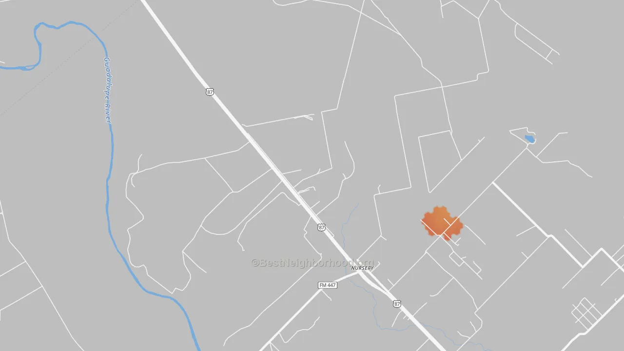 Bike Grade map of 77976, TX