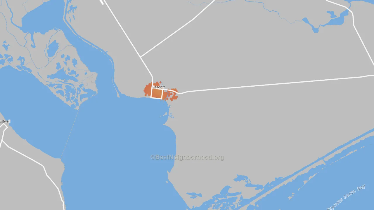Bike Grade map of 77983, TX