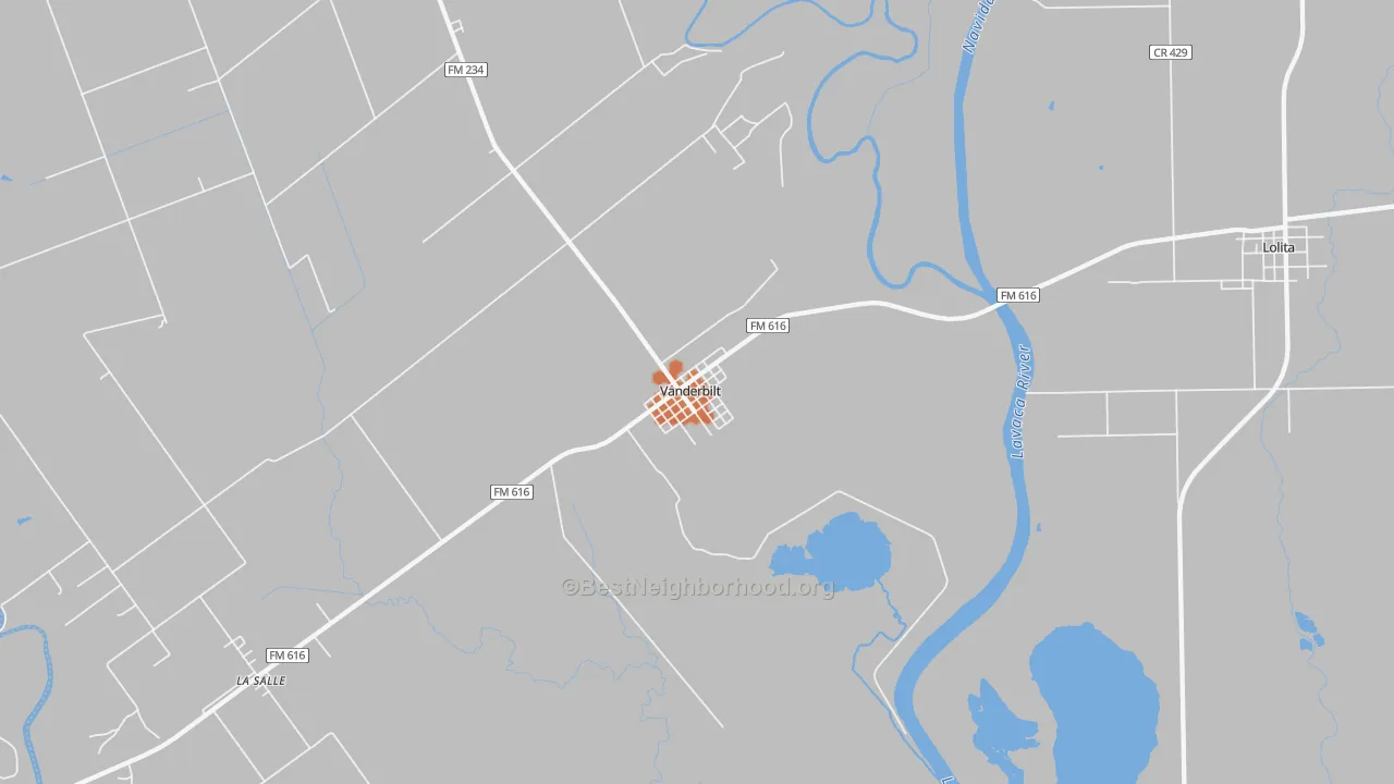 Bike Grade map of 77991, TX
