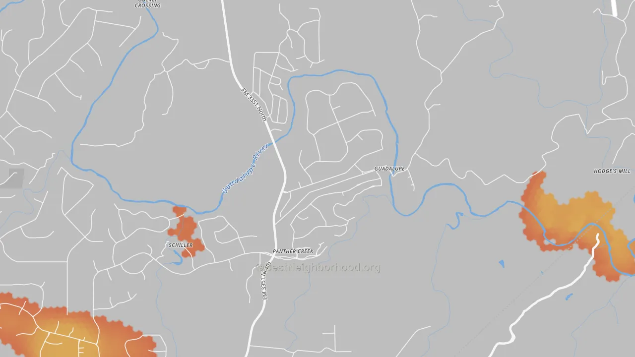 Bike Grade map of 78004, TX
