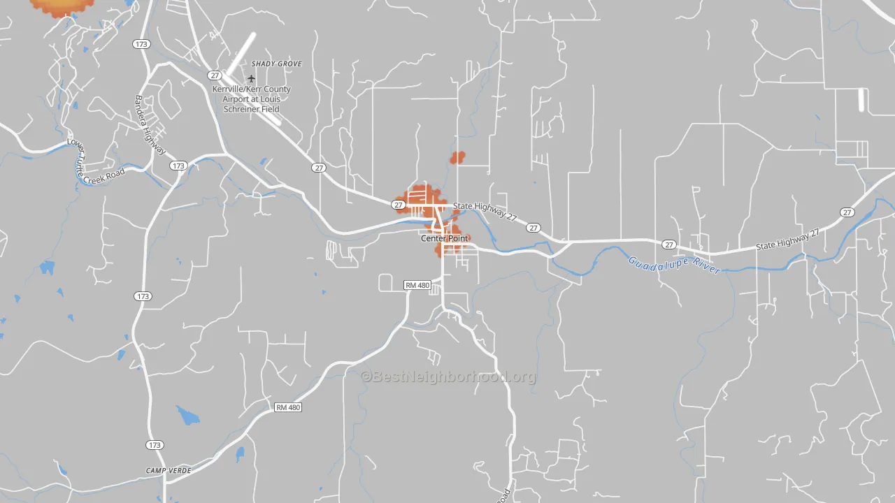 Bike Grade map of 78010, TX