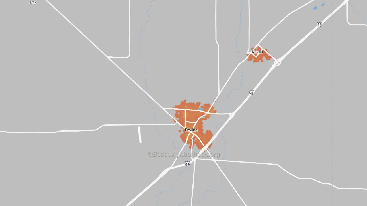 Bike Grade map of 78016, TX