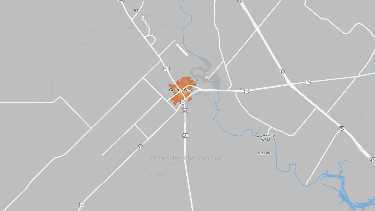 Bike Grade map of 78022, TX