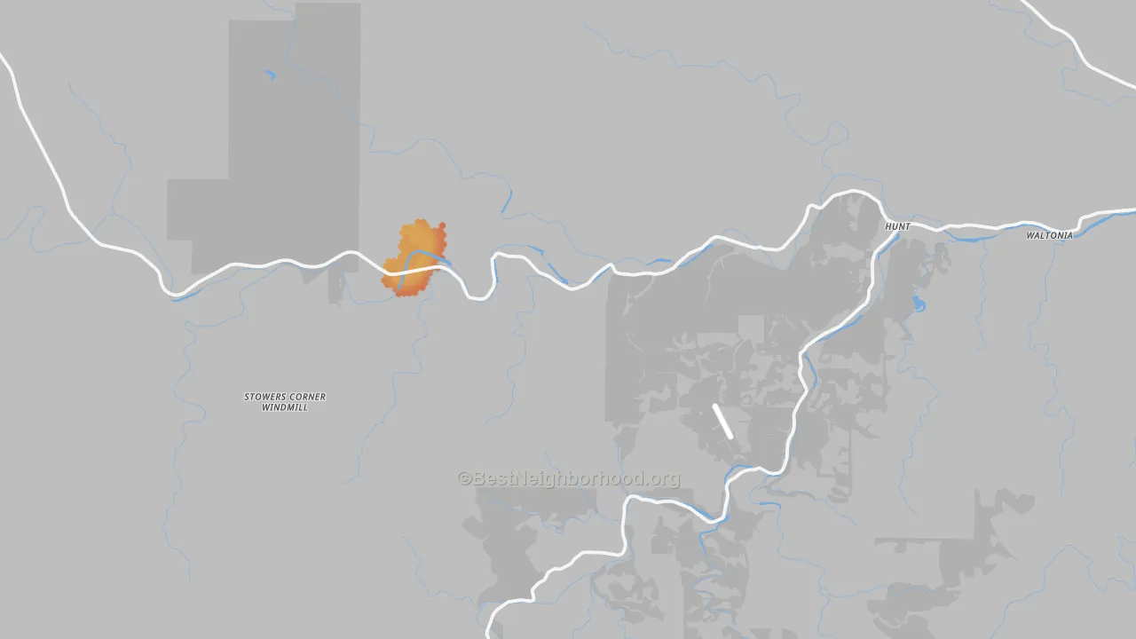 Bike Grade map of 78024, TX