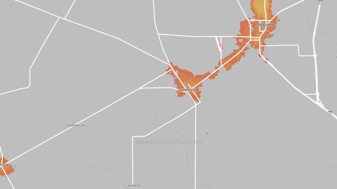 Bike Grade map of 78026, TX