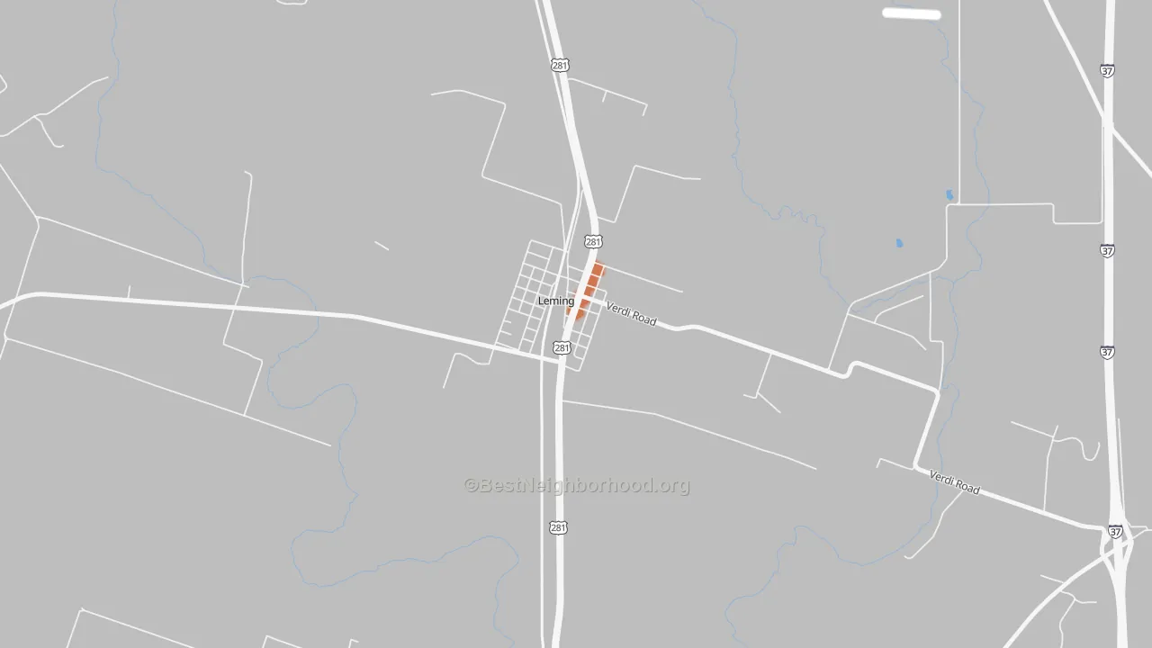 Bike Grade map of 78050, TX