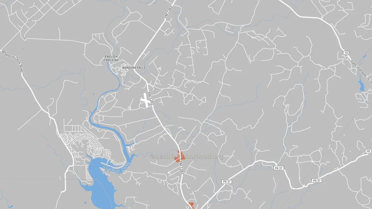 Bike Grade map of 78063, TX